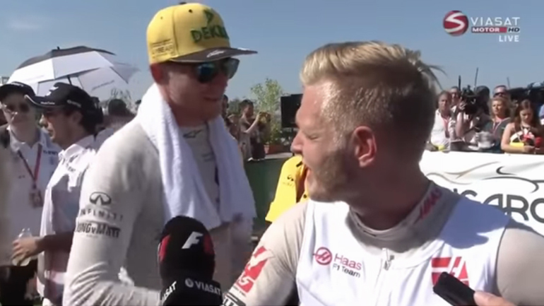 Τα «γαλλικά» του Magnussen στον Hulkenberg